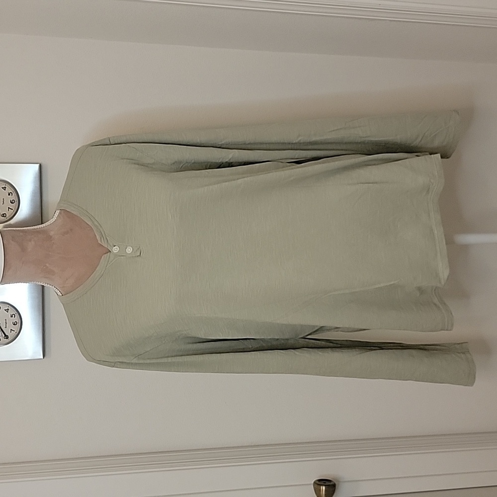 Joe's Jeans Seagrass L/S Henley Size L